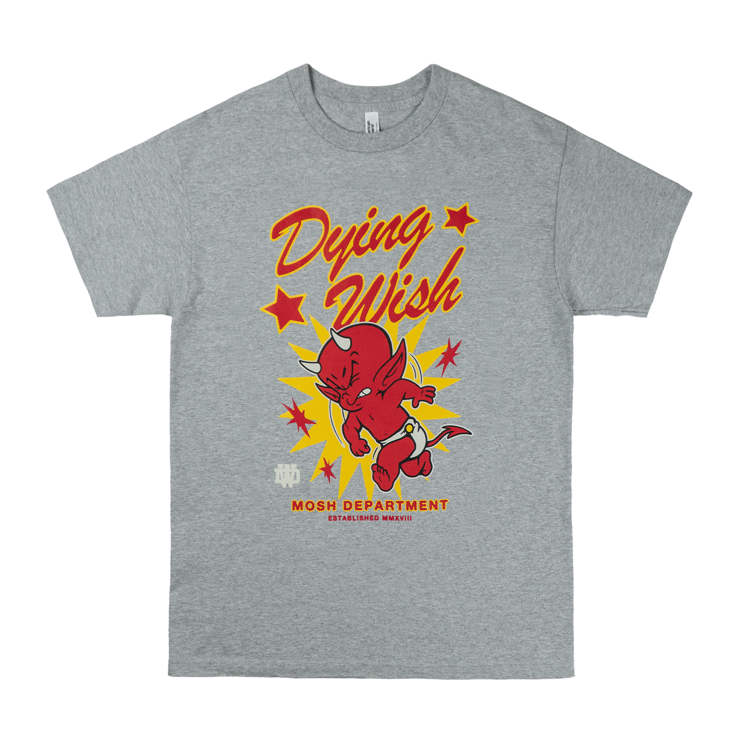 Devil Mosh Grey Tee