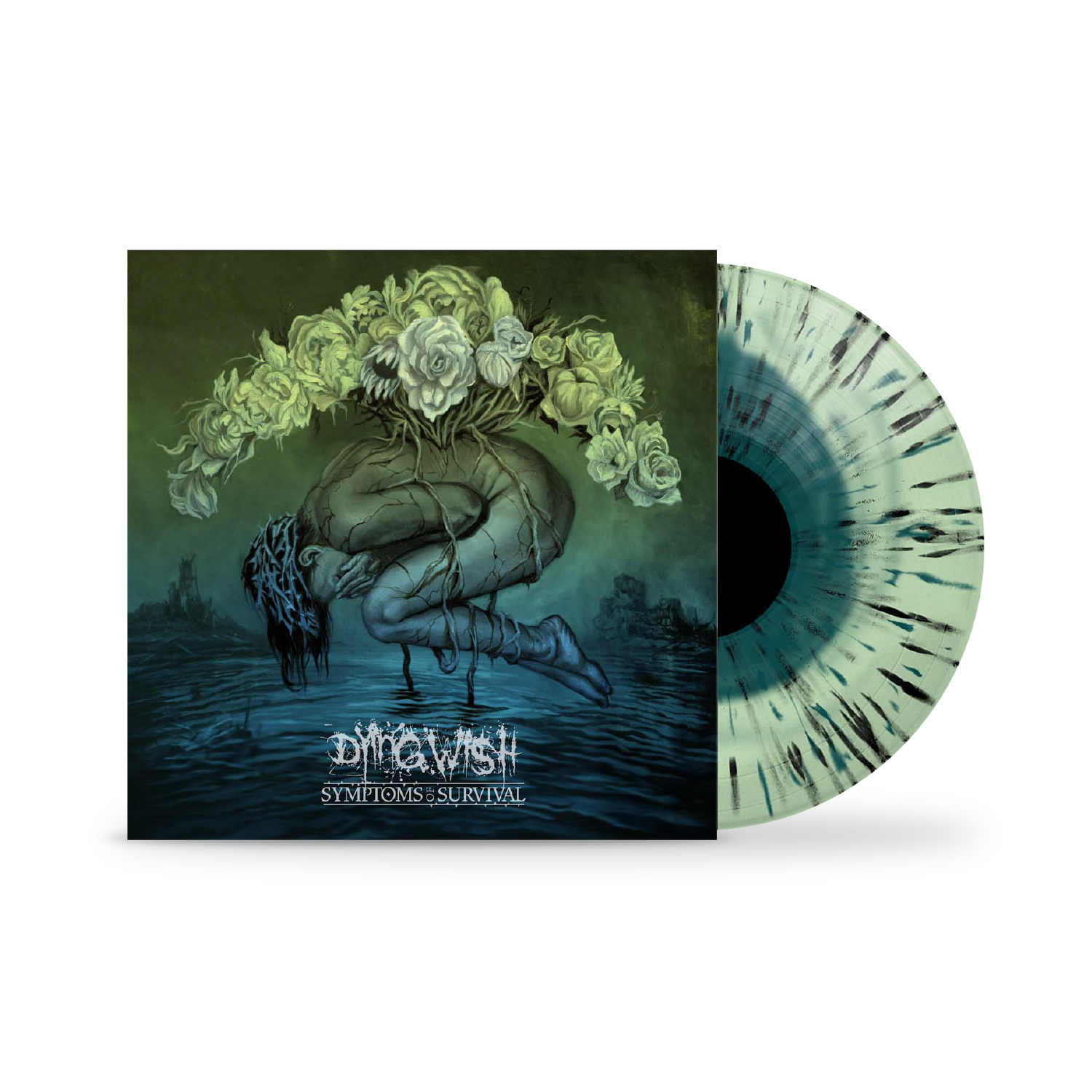 Symptoms of Survival 12" Vinyl - Blue in Green with Black Splatter (Pre-Order Limited to 1000 Copies)