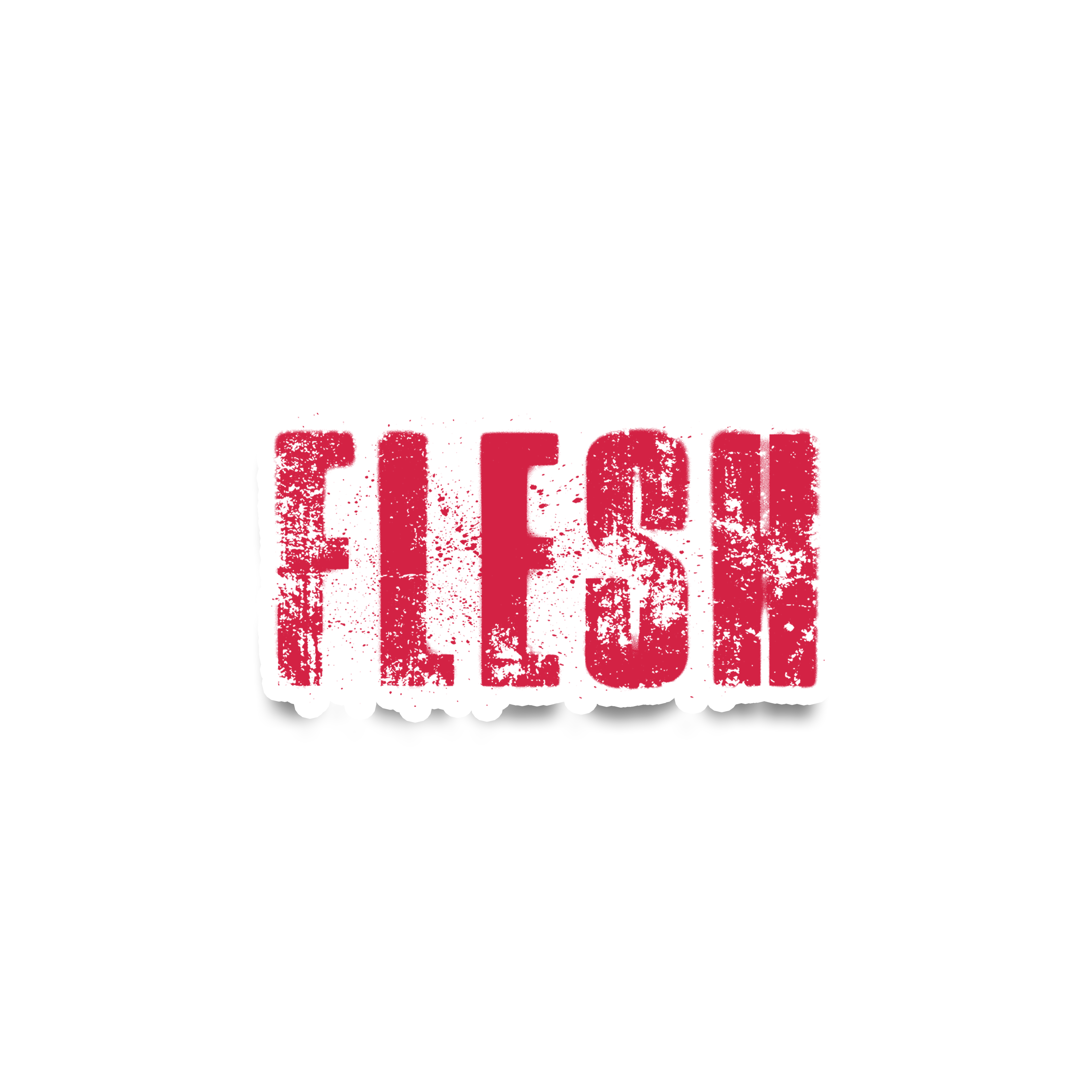 Flesh Die Cut Sticker