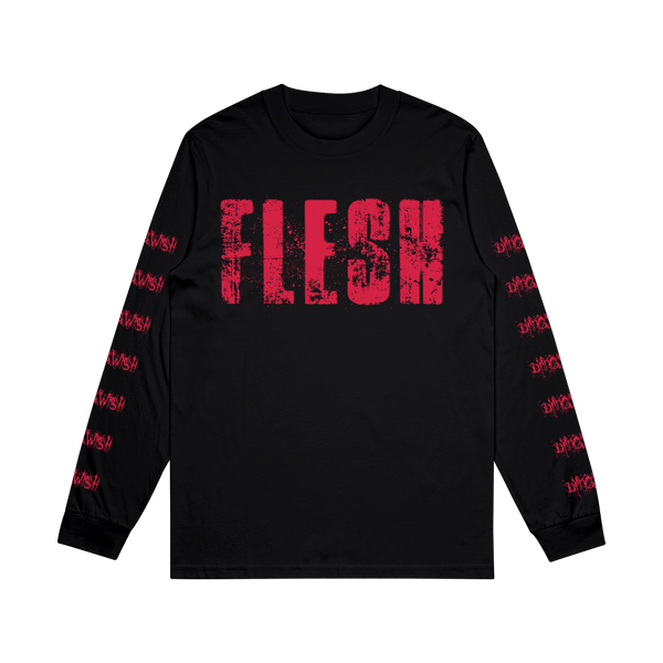 ◇DNSR◇ I Love Pig Dying Long Sleeve Charcoal Flesh Long Sleeve
