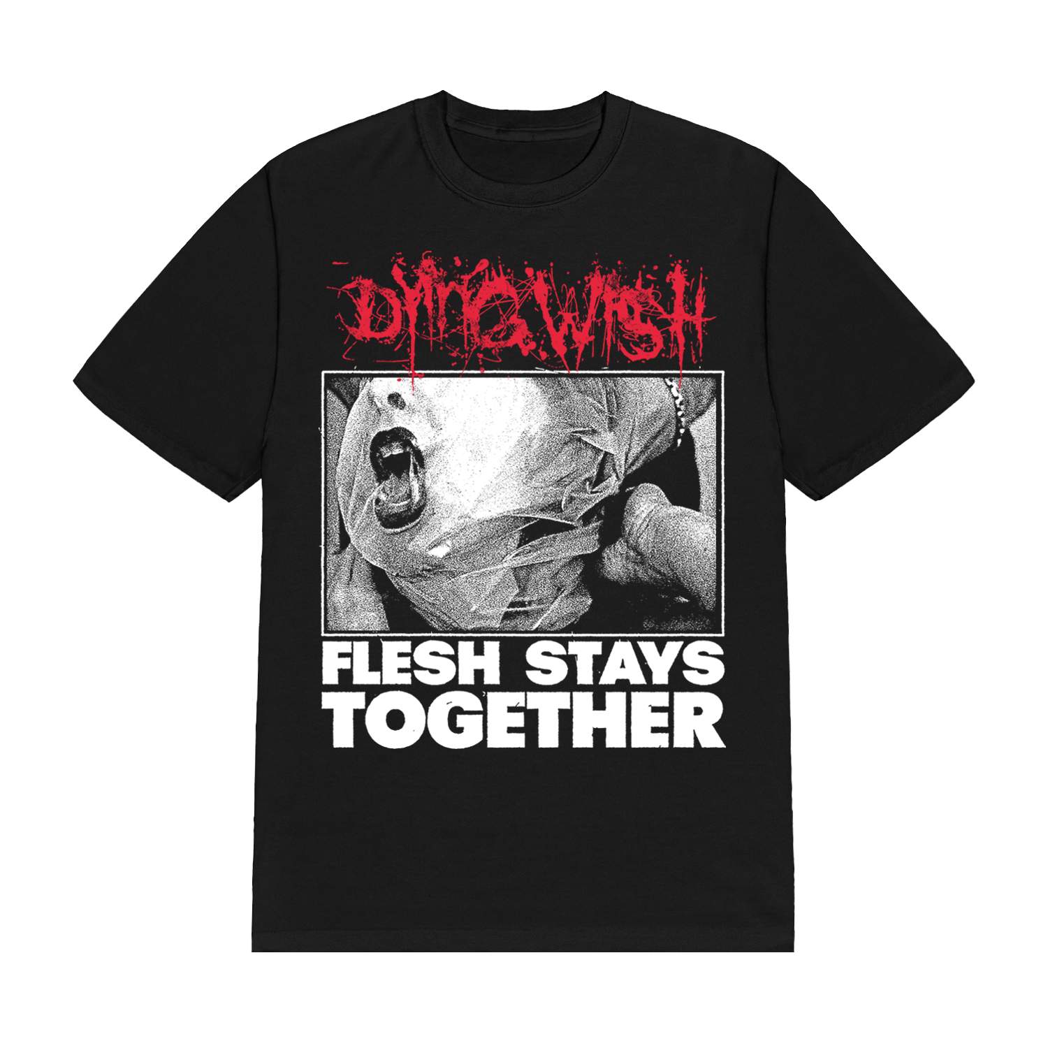 Flesh Stays Together Black Tee